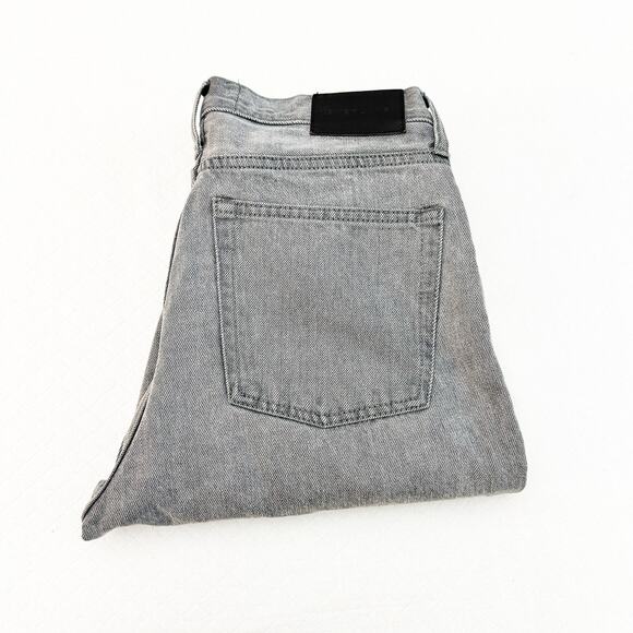 Everlane The 90's Cheeky Jean Organic Cotton Button Fly Gray Denim Size 27 Crop - Picture 1 of 9